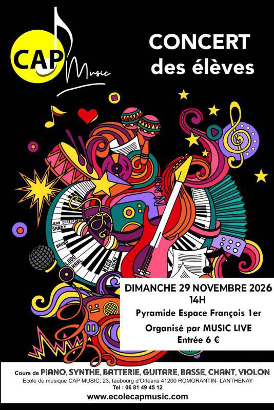Concert des élèves de Cap Music